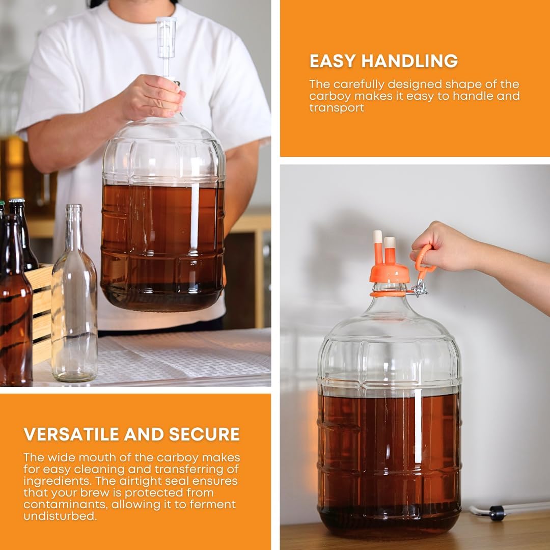 3 Gallon Glass Carboy A2796