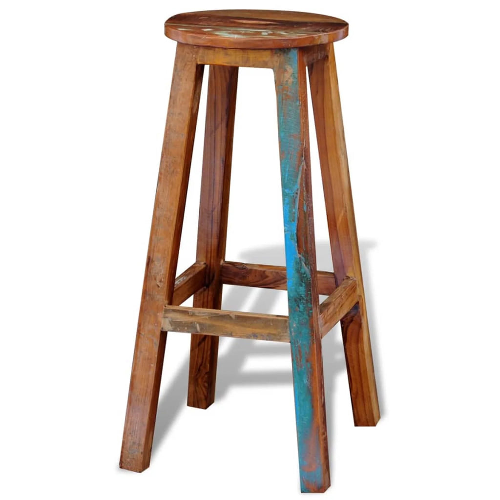 Solid Reclaimed Wood Bar Stool U900252