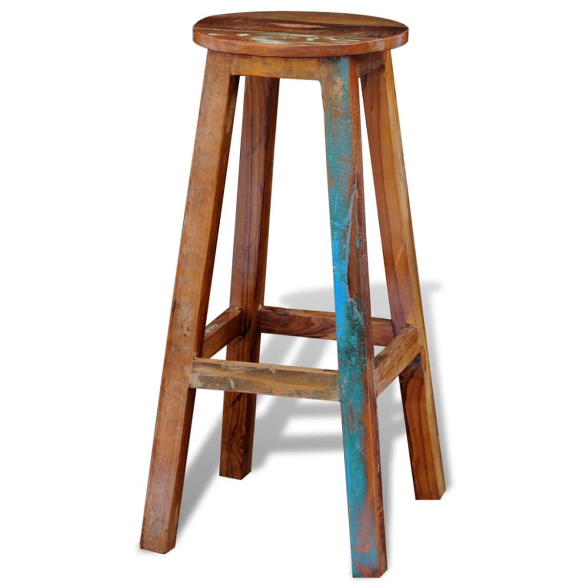 Solid Reclaimed Wood Bar Stool U900252
