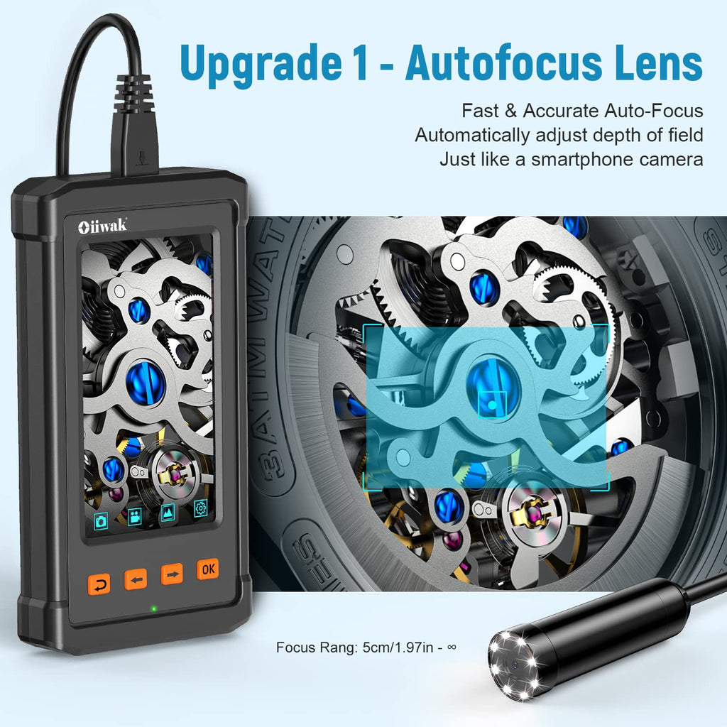 16.5FT 5MP 1944P HD Industrial Endoscope with 4.3'' IPS Screen L78413