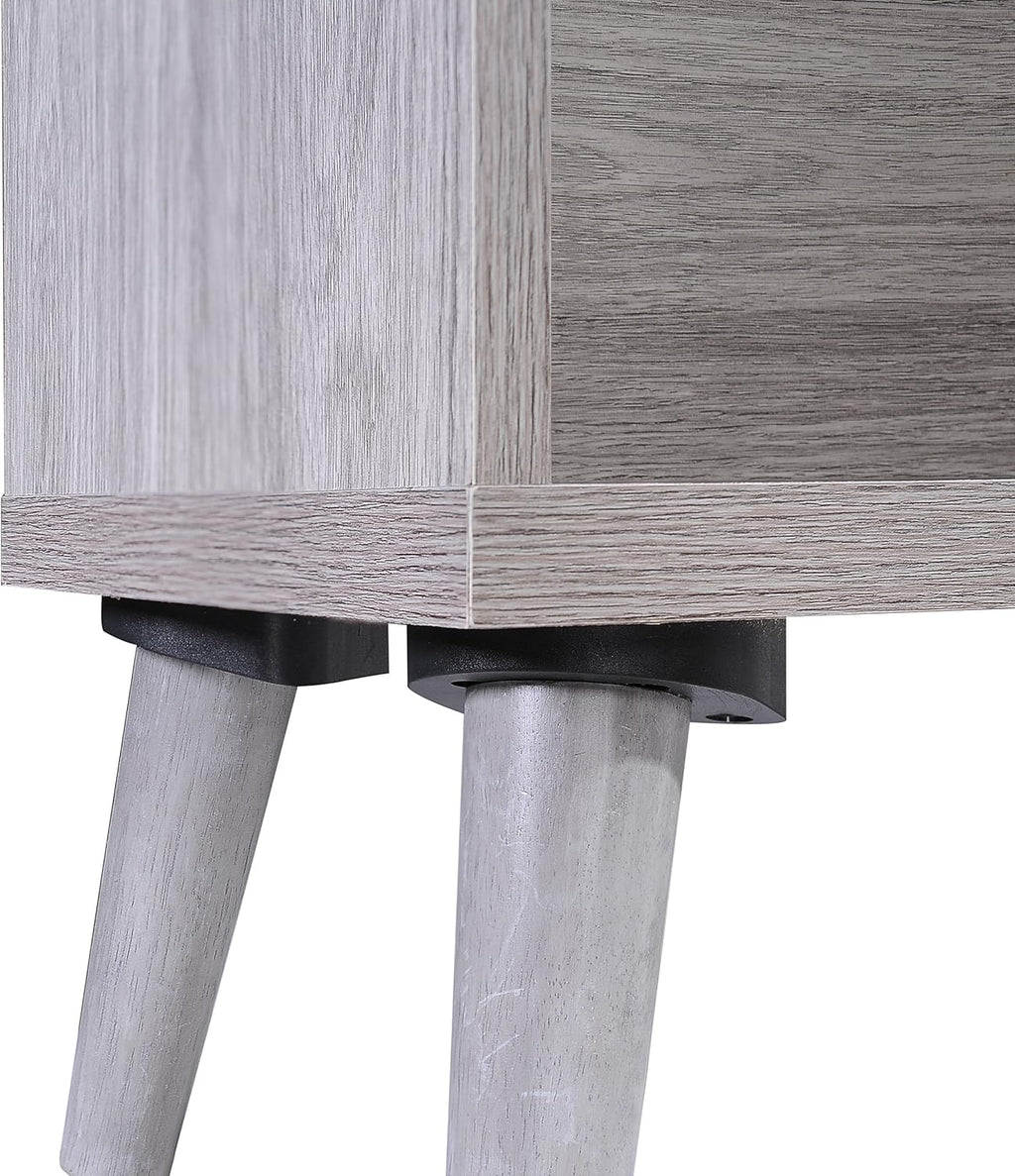 Grey Oak Finish Faux Wood Bookcase C89889