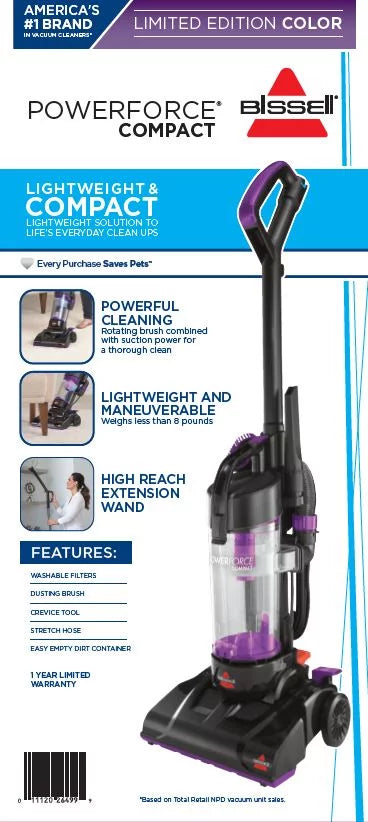 Compact Bagless Vacuum B1144