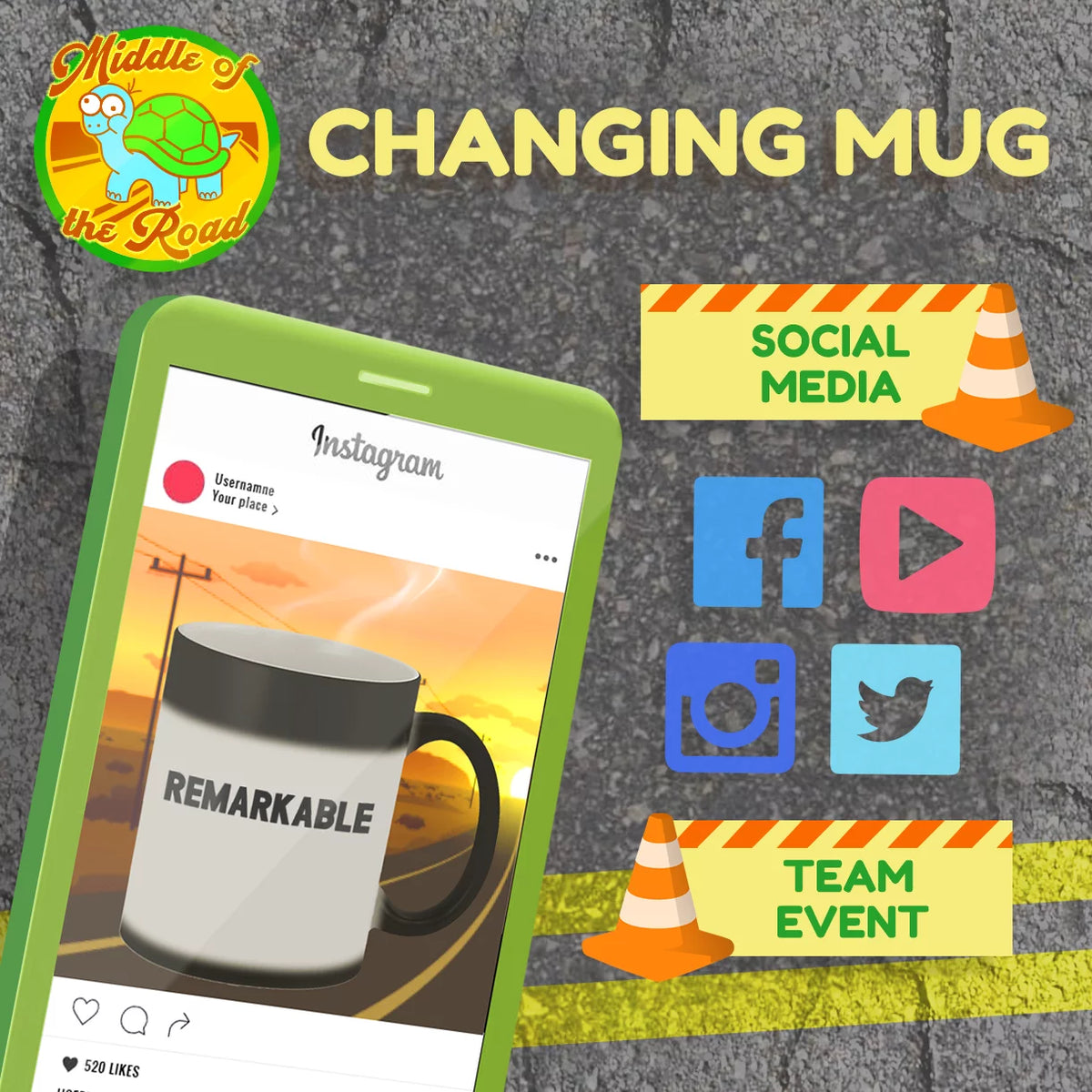 11oz Magic Color Changing Mug K49628