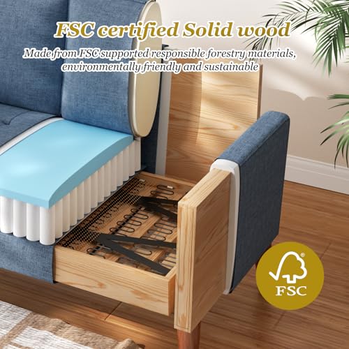 Ashbeige Loveseat Sofa with Solid Wood Legs J570519