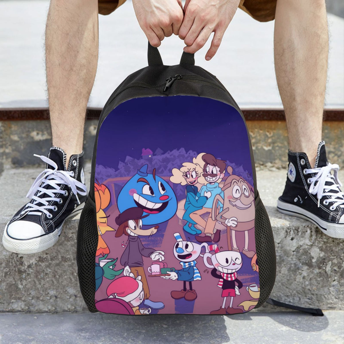 Mugman Backpack Lightweight Unisex Daypack Bookbag Laptop Satchel Rucksack H50682
