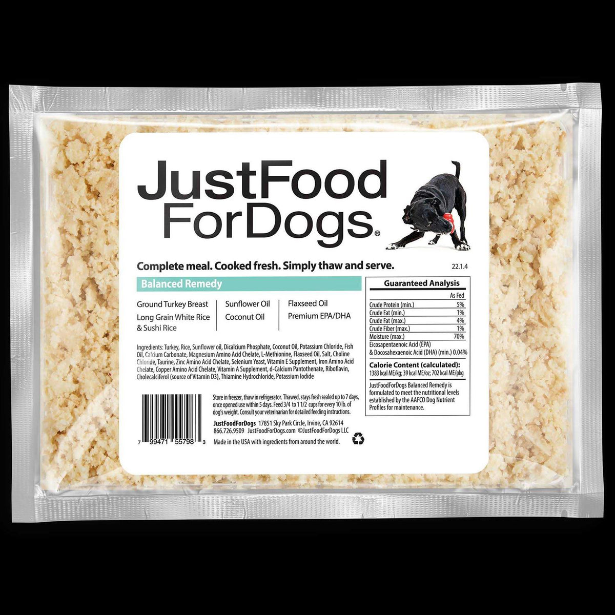 Balanced Frozen Dog Food L7106