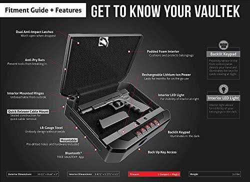 Portable Safe with Auto Open Lid Rechargeable Lithium-Ion Battery Q677