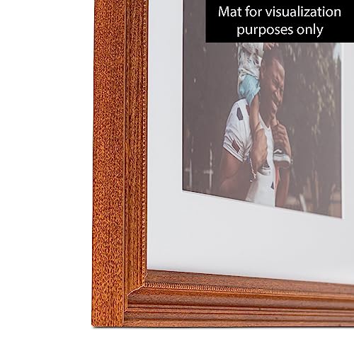 Brown 20x25 CM Picture Frame with Glass S8194