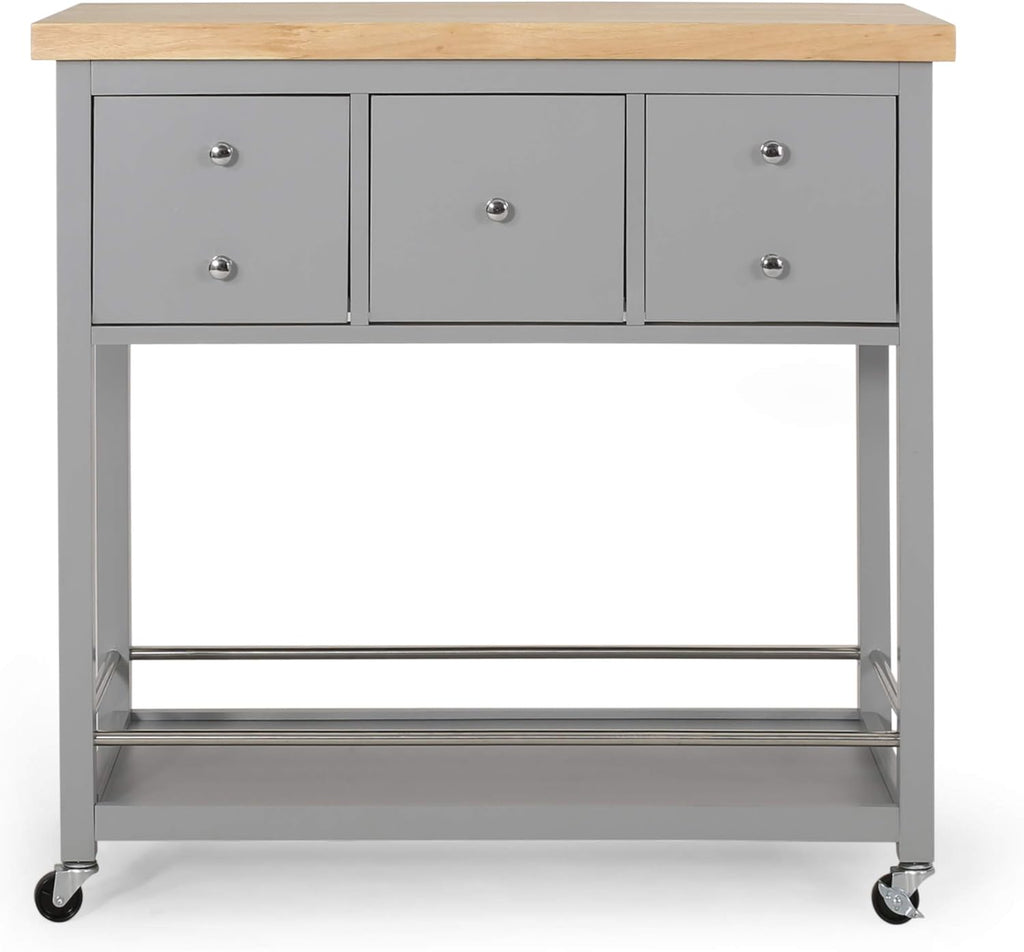 Natural Black Kitchen Cart G3956
