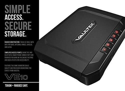 Portable Safe with Auto Open Lid Rechargeable Lithium-Ion Battery Q677