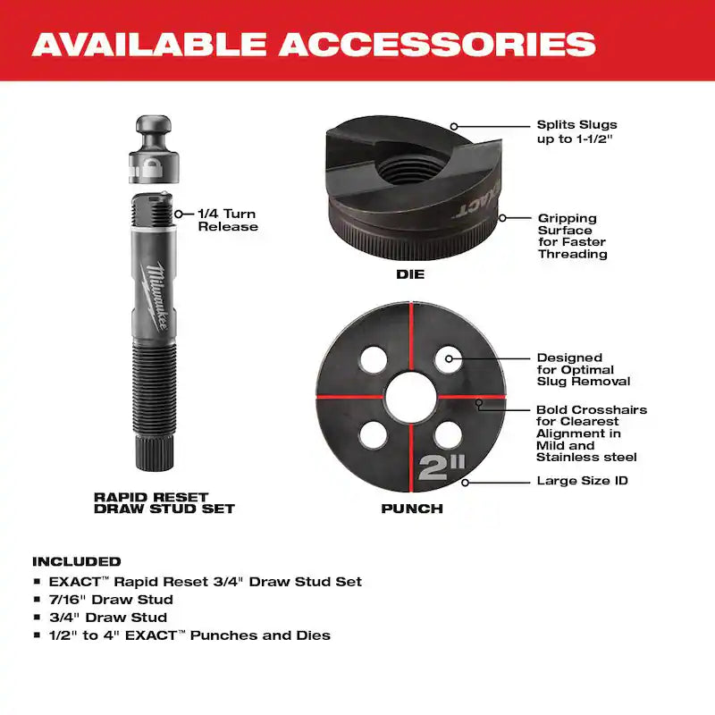 Cordless Knockout Tool Kit with Die Set & Fish Tape H931793