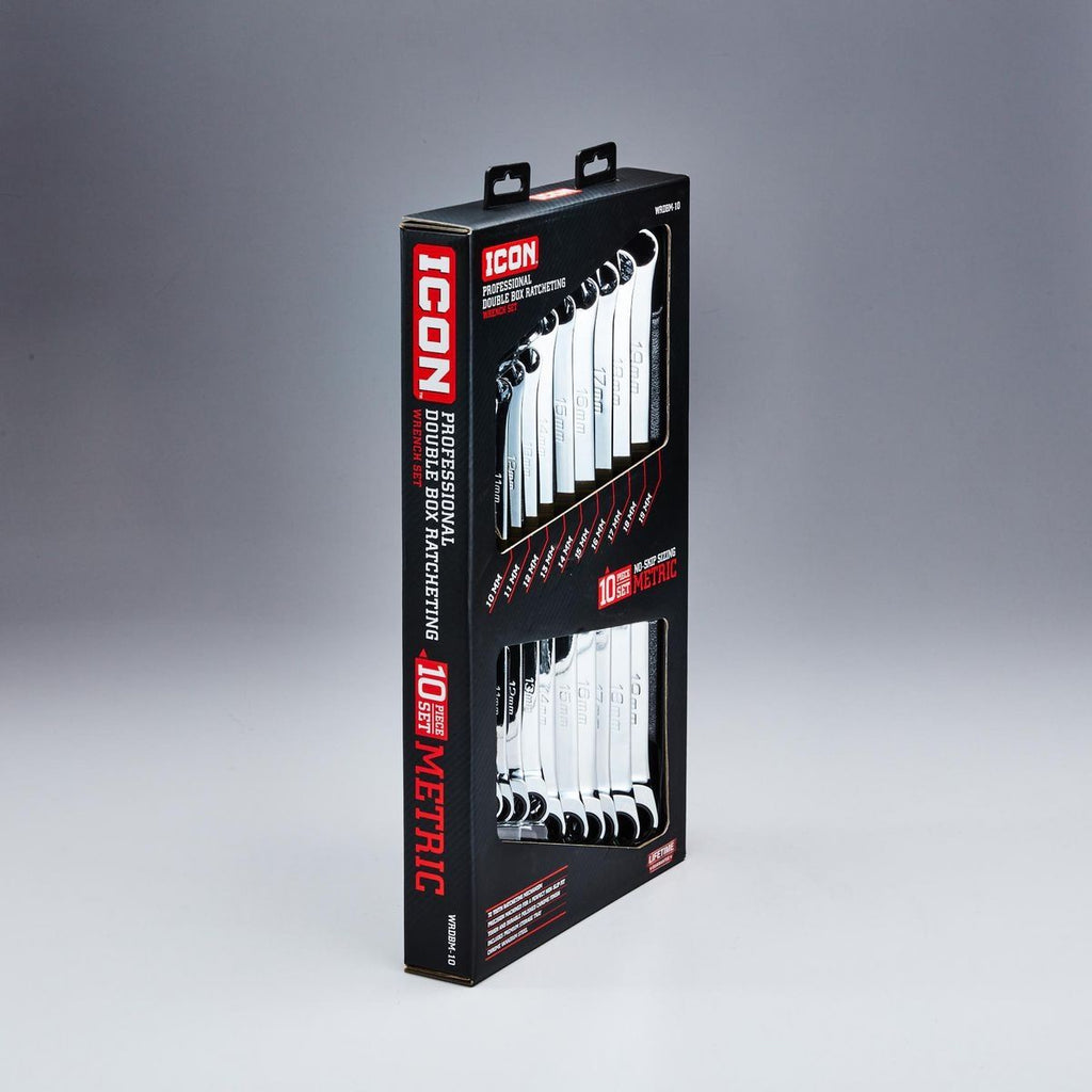 10 Piece Metric Double Box Ratcheting Wrench K503