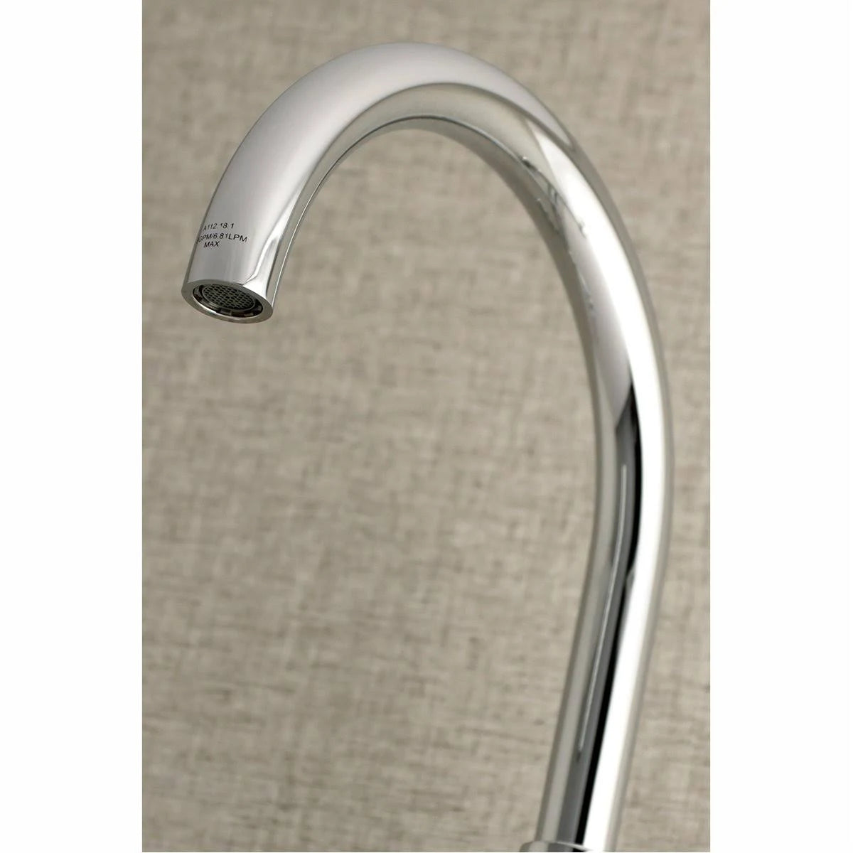 Brushed Nickel Adjustable Center Wall Mount Kitchen Faucet W47615