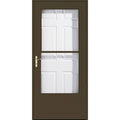 Brown Mid-View Universal Reversible Wood Core Storm Door G7224