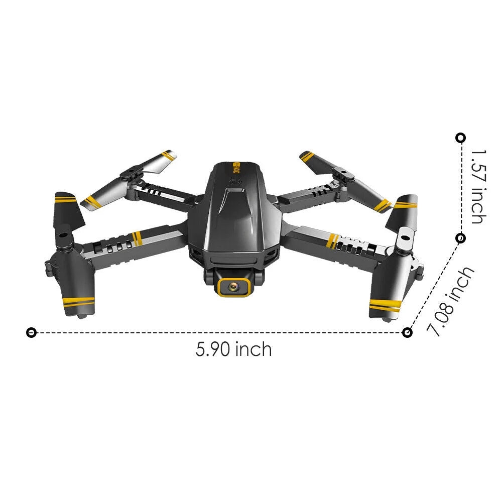 4K HD Dual Camera FPV Foldable Quadcopter with 3 Battery Y996290