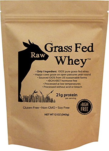 Raw Grass Fed Whey Protein Powder, Unflavored, Unsweetened (12 OZ) H61657