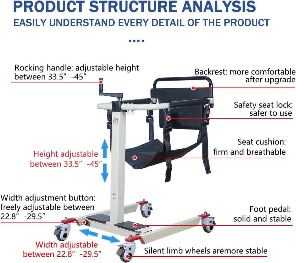 Patient Lift Transfer Chair D21206