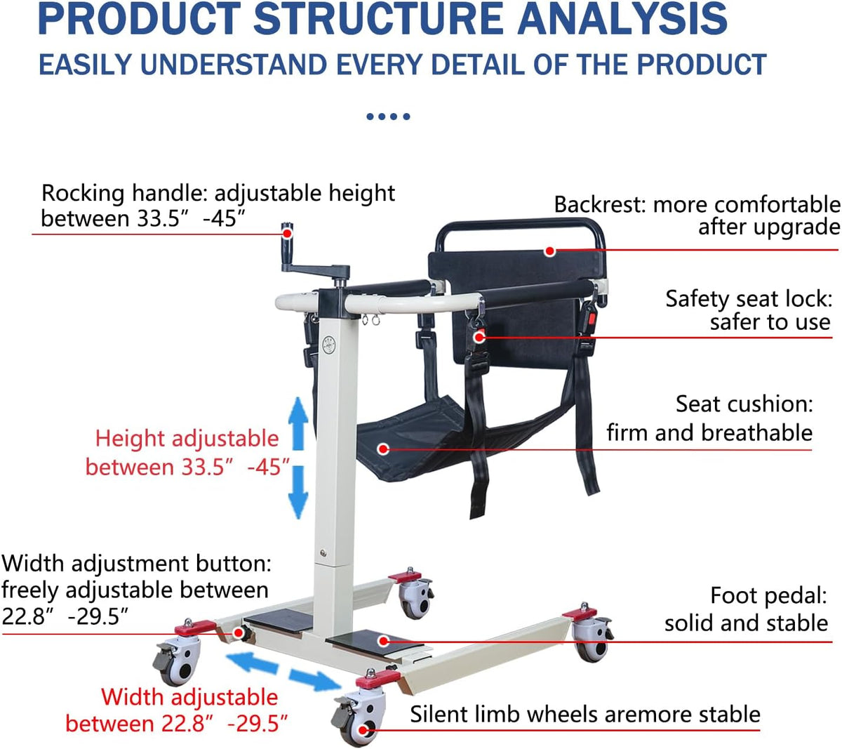 Patient Lift Transfer Chair D21206