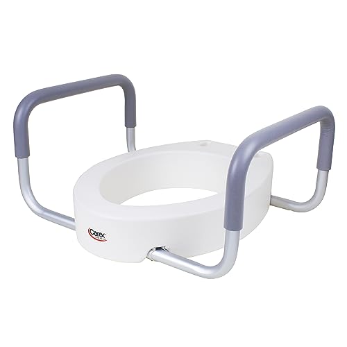 3.5 Inch Raised Toilet Seat with Arms White O614158