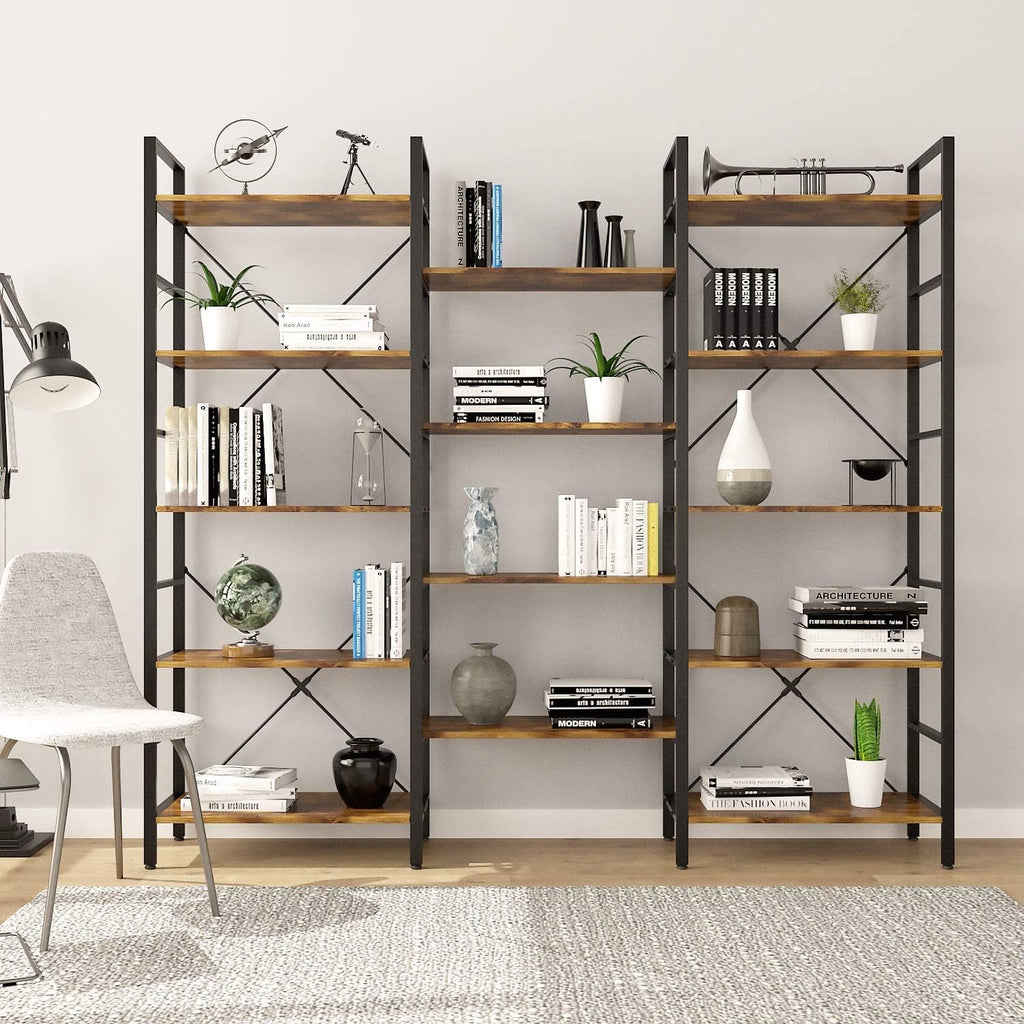 5-Shelf Wood Bookcase Y9209