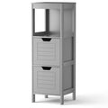 Gray Free-Standing Bathroom Cabinet Z89395
