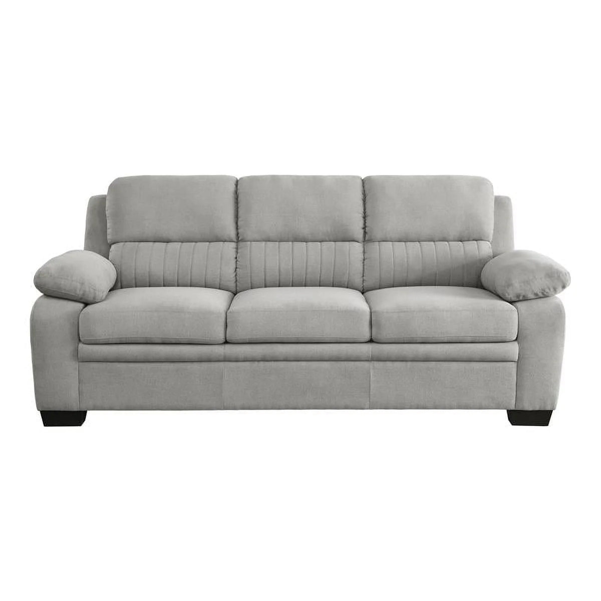 Light Gray Textured Fabric Sofa O20995