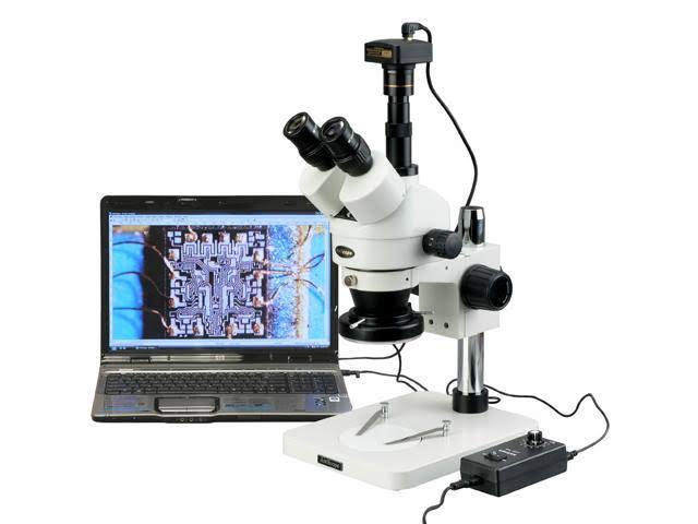 Trinocular Stereo Zoom Microscope with WH10x Eyepieces M827