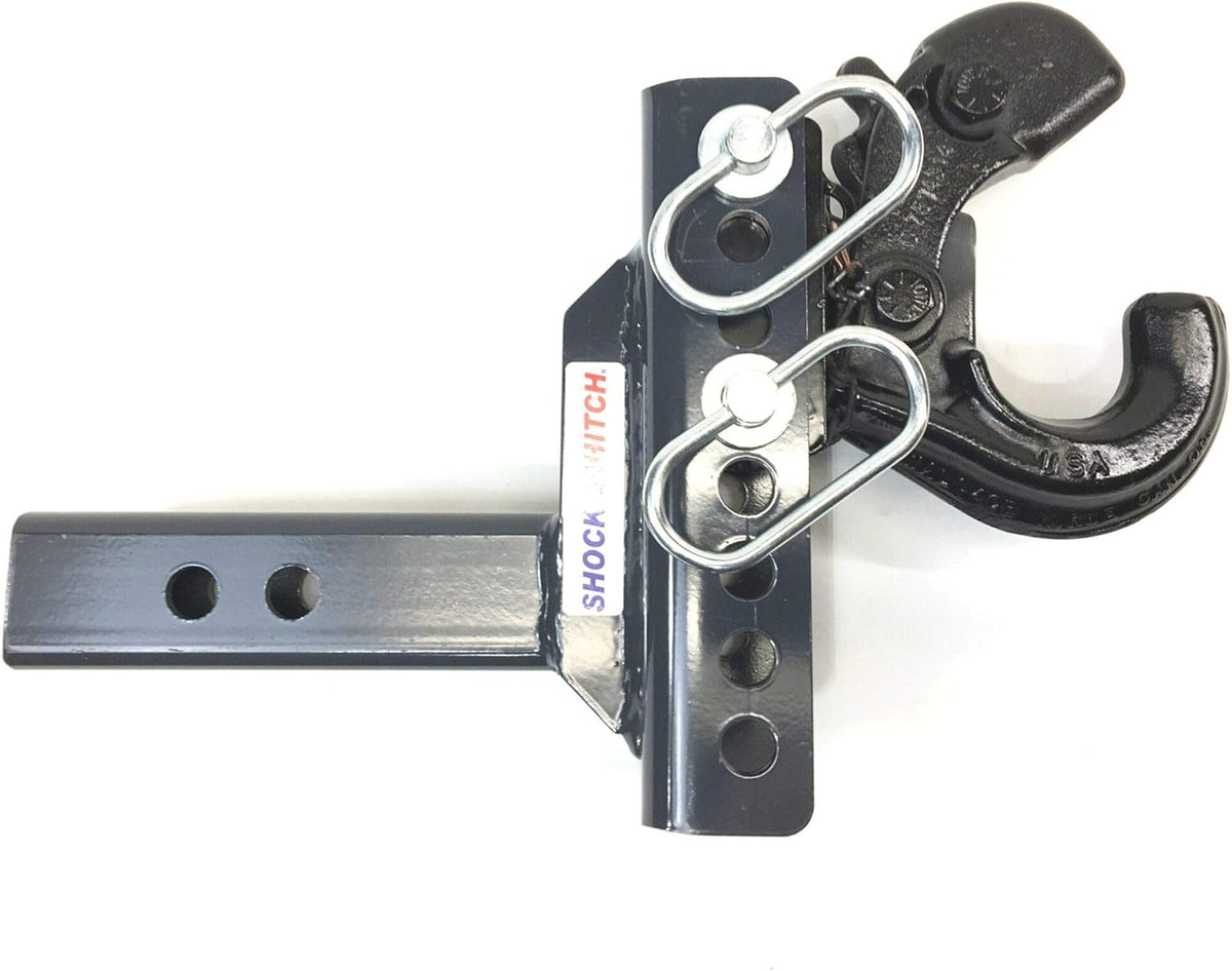 Pintle Hook Drop Ball Mount 1-1/2" Rise to 6-1/2" Drop 12,000 lbs 2" Hitch V5980