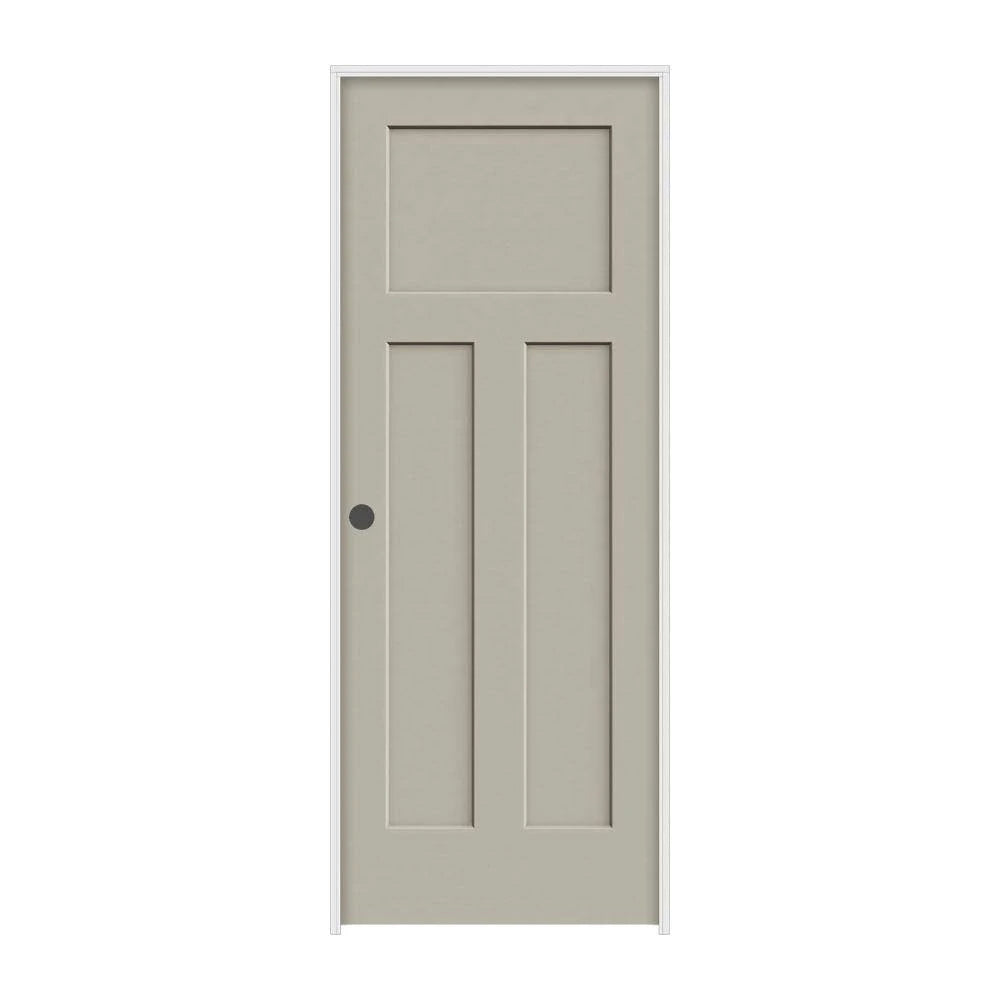 36 in. x 80 in. Desert Sand Painted Right-Hand Molded Composite MDF Single Prehung Interior Door B86726