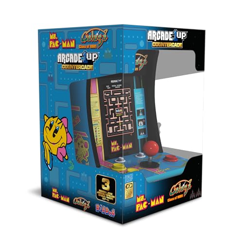 Ms. PAC-Man Galaga Countercade 3 Classic Games Portable Console with 7-inch Screen N92562