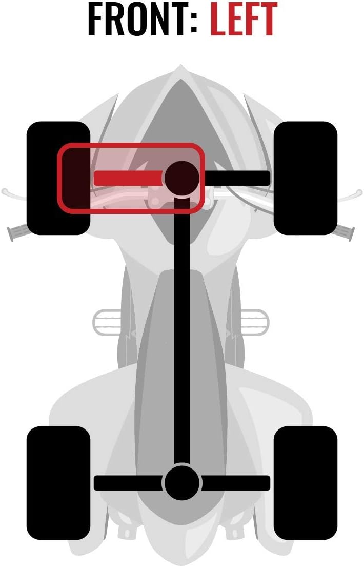 Front Left Axles for Kawasaki 650 Brute Force 4X4, Pack of 2 S978508