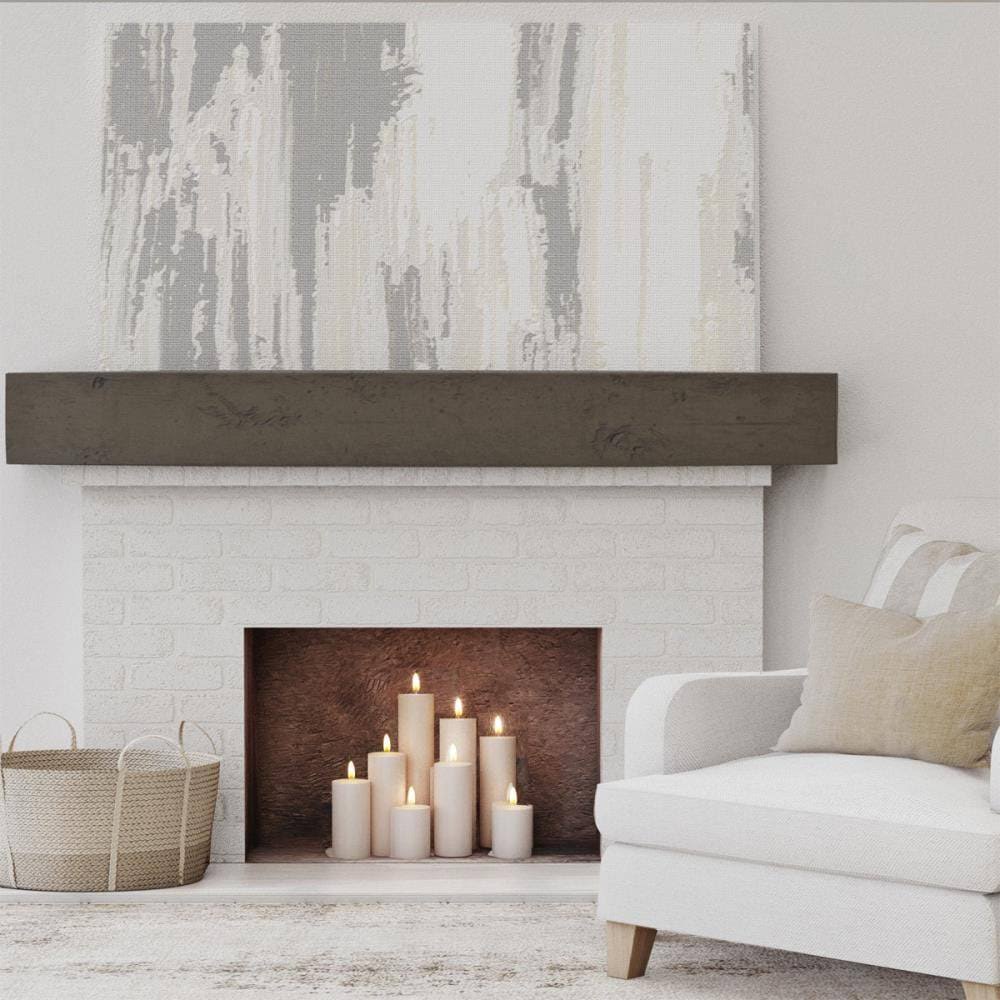 Knotty Pine Faux Wood Fireplace Mantel O43536