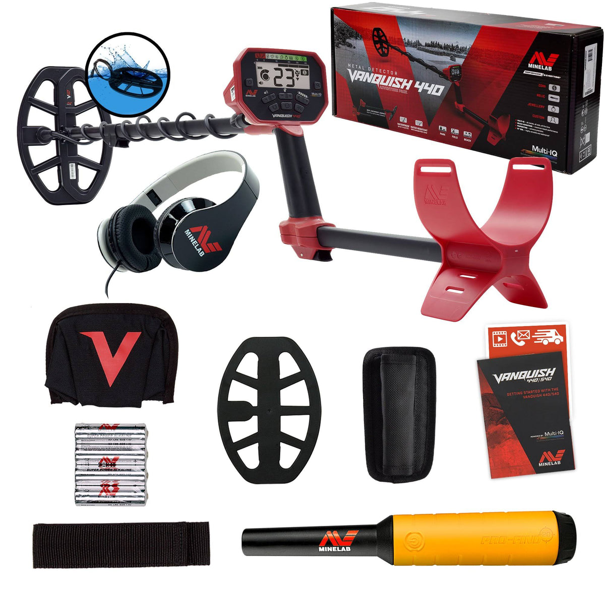 10 x 7 Coil Metal Detector with Pinpointer G96361