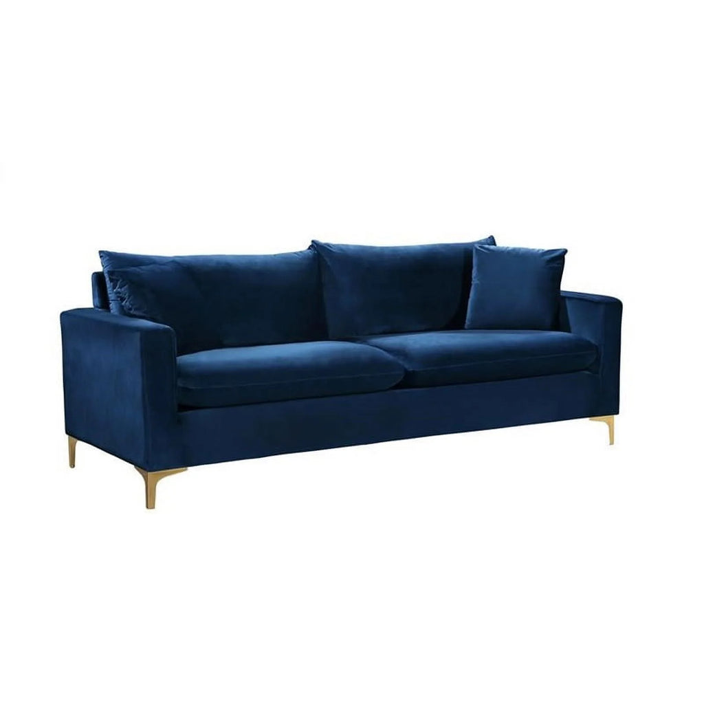 Navy Velvet Sofa M7831