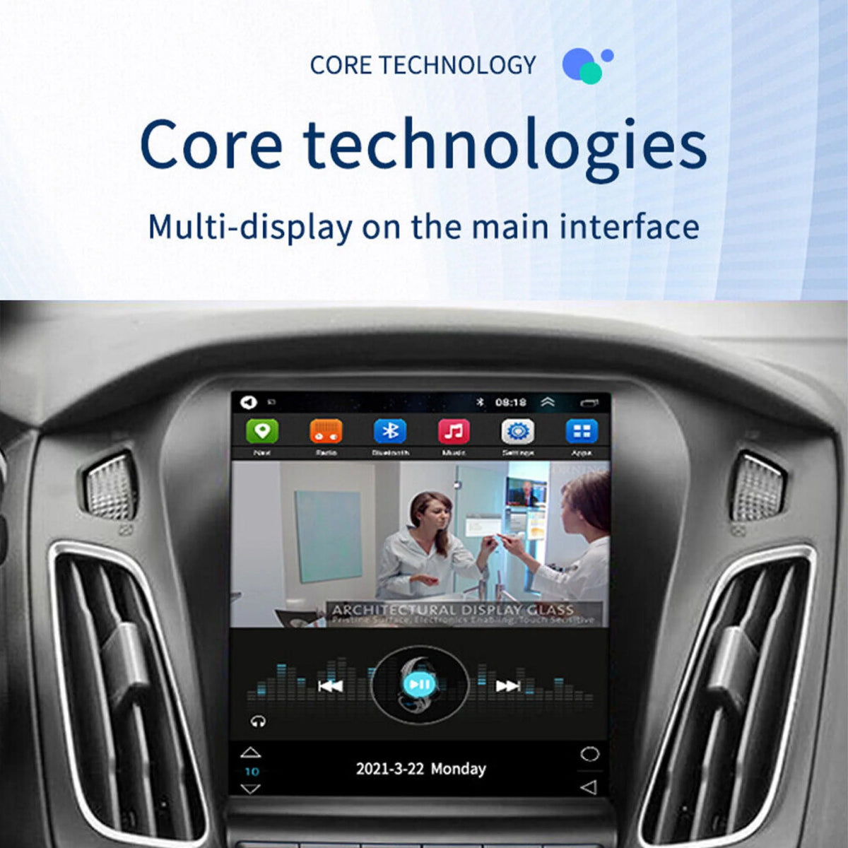 Android 12 Car Stereo Radio 9.7 Touch Screen with Backup Camera I173