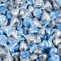 2 lb Light Blue & Silver Hershey's Kisses Candy S714037
