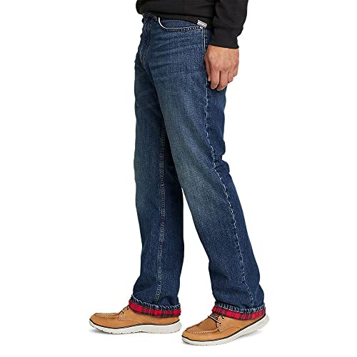 Men's Flannel-Lined Flex Jeans - Straight Fit I76349