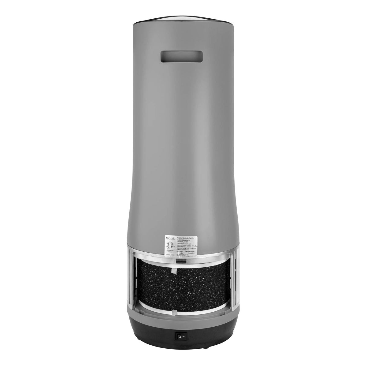 Gray 2 in 1 Air Purifier & Heater with HEPA Filtration X891