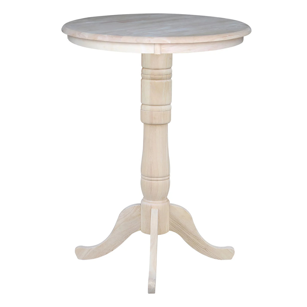 Unfinished Wood Bar Table I59519