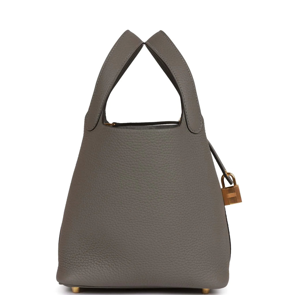 18 Clemence Leather Bucket Bag P7909