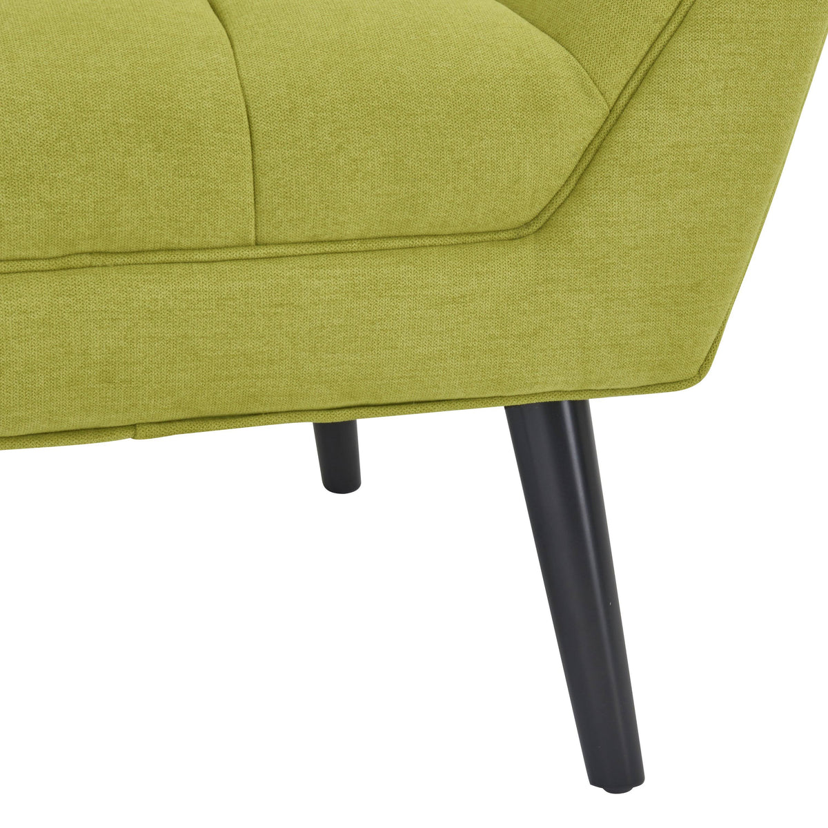 Turquoise Blue Velvet Channel Tufted Armchair J914250