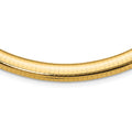 14 Karat Yellow Gold 8mm Domed Necklace P828