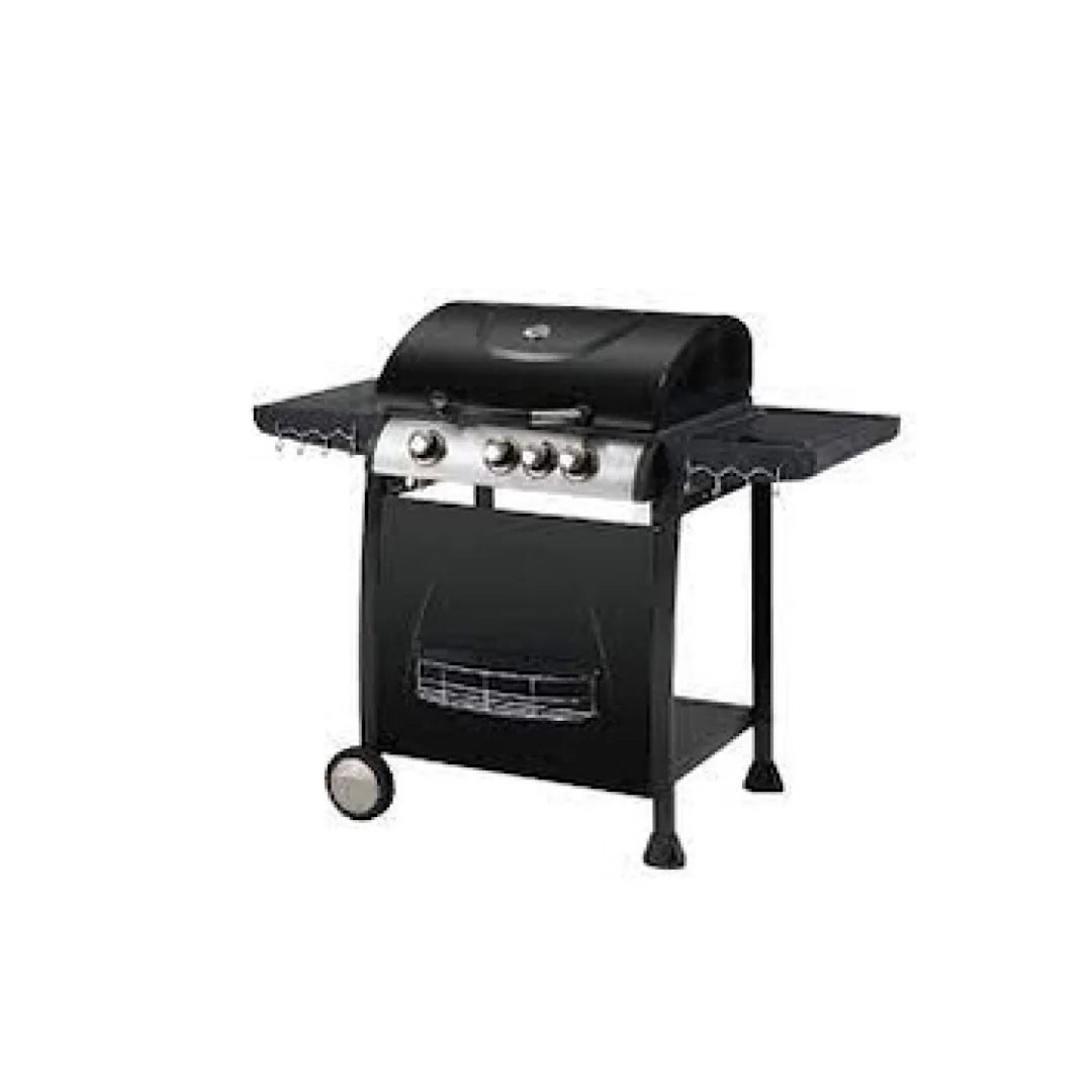 Black 3 Burner Barbecue with Side Burner Z499203