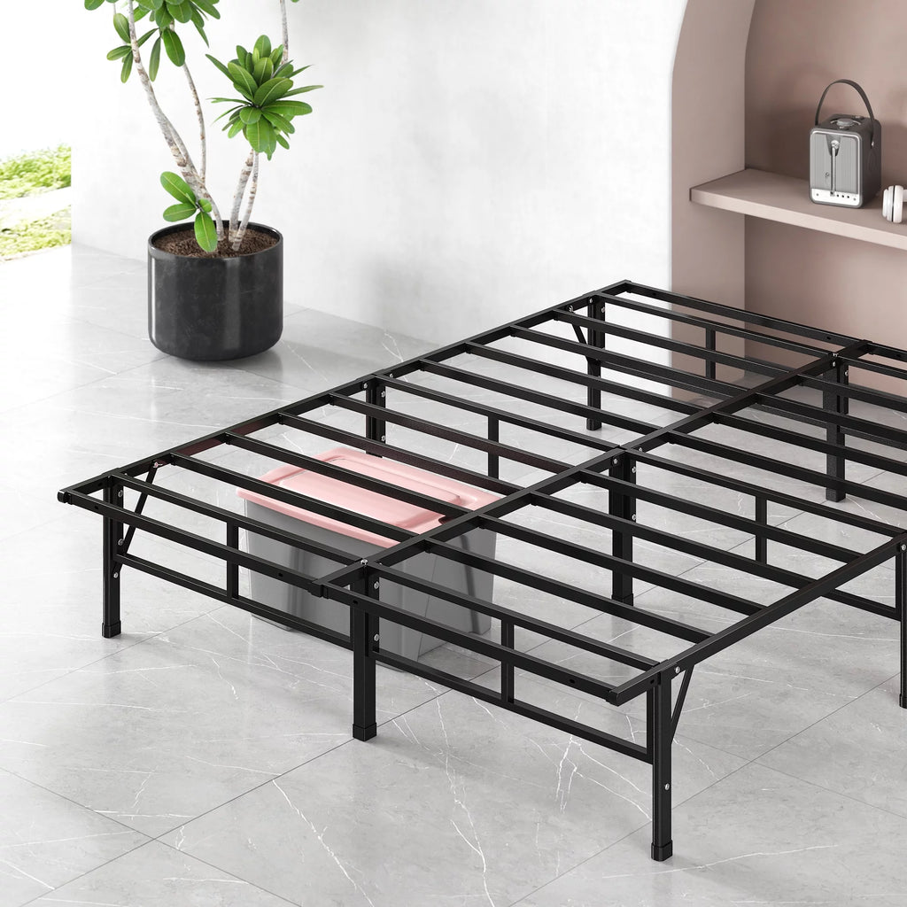 14" Queen Metal Mattress Foundation Bed Frame F74843