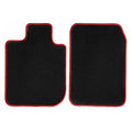 Black with Red Edging Carpet Car Mats K348814