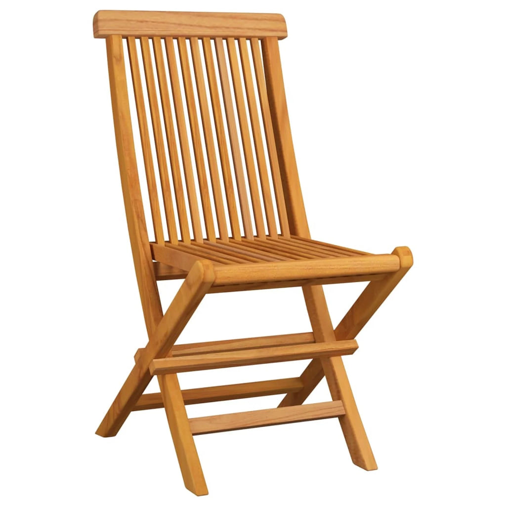 Set of 8 Gray Cushion Teak Wood Foldable Outdoor Dining Chairs L996