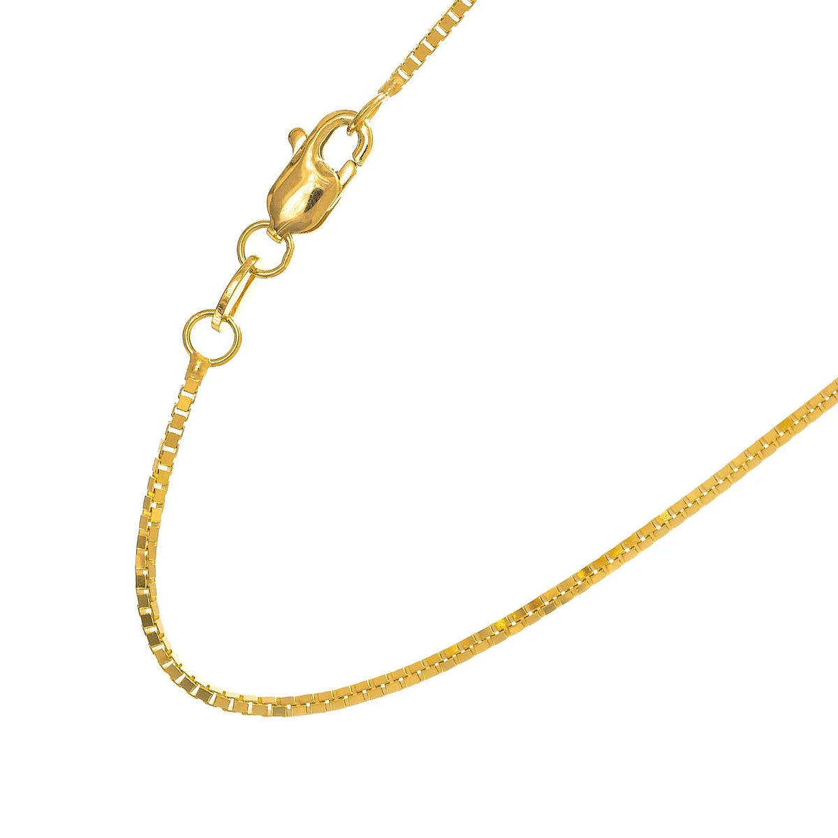 Yellow Gold Box Chain with Lobster Clasp V594594