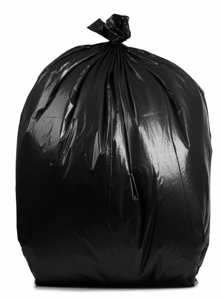 65 Gallon Black 1.5 Mil Garbage Bags E861