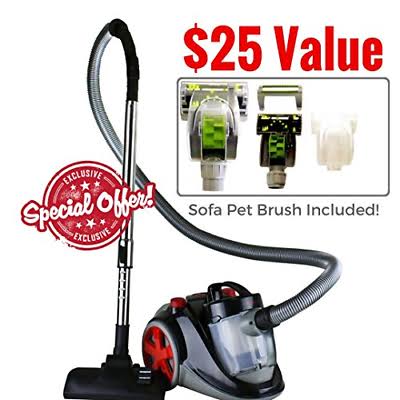 Bagless Canister Cyclonic Vacuum with HEPA Filter J52120
