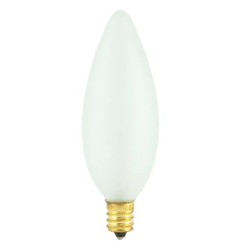 40 Watt Incandescent Candelabra Bulb Frost, 100 Packs O46960